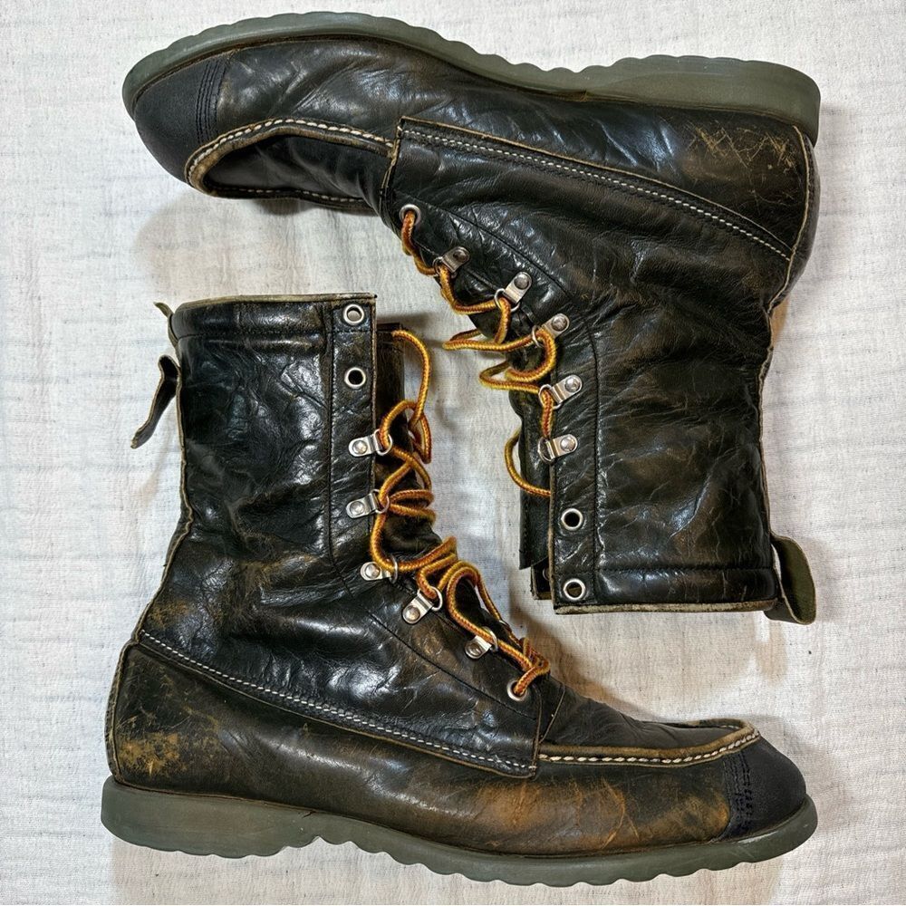 TED WILLIAMS vintage KANGAROO LEATHER boots Sport Size 9.5D RARE